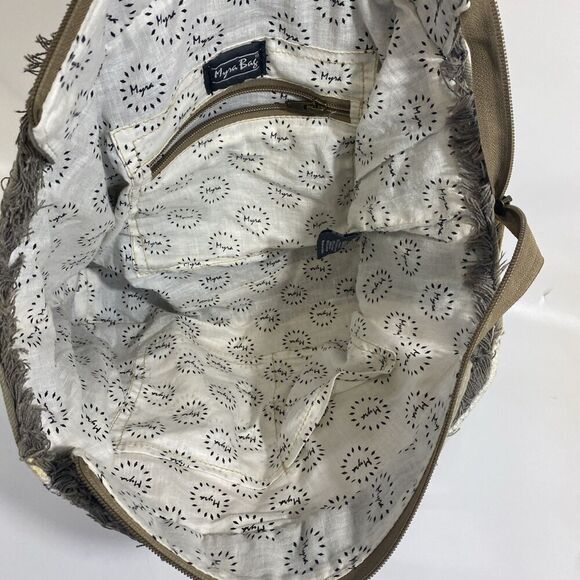 Myra Purse Carpet Bag Design With Leather Handles - Picture 13 of 13